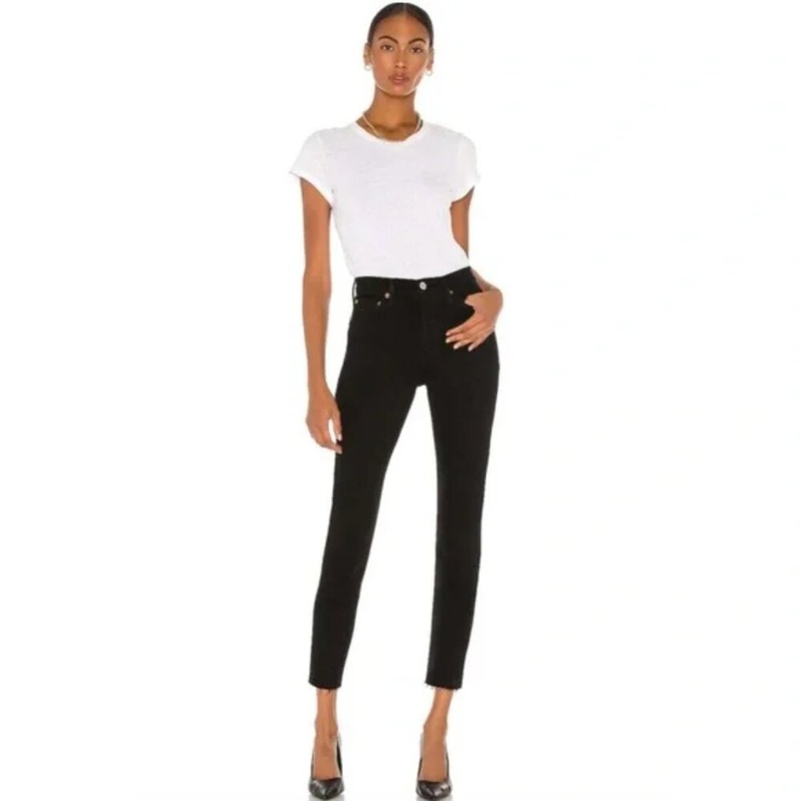 Re/Done Originals Black Slim Straight Jeans Size 27 | 90s Vintage-Inspired